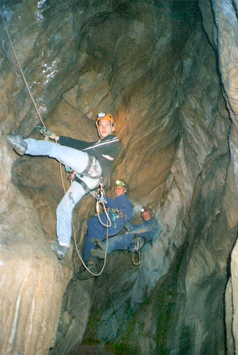 La grande vire dans l'escalier.