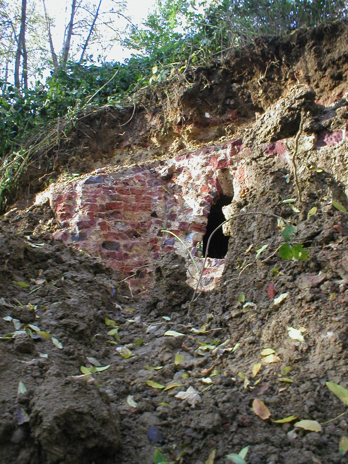 L'épaisseur des murs témoigne de
l'efficacité frigorifique de la glacière de Soye(Floreffe).