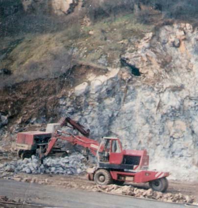 L'entre suprieure durant les travaux de contournement en 1968